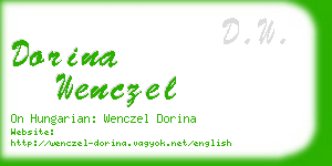 dorina wenczel business card
